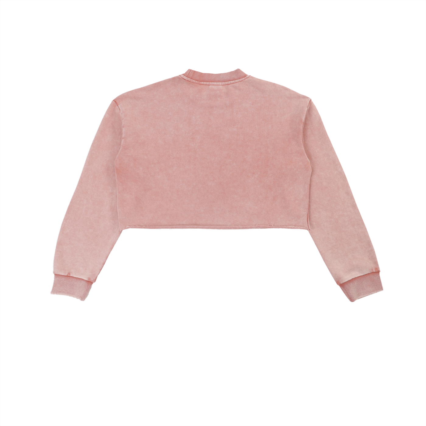 Raw Edge Cropped Sweatshirt
