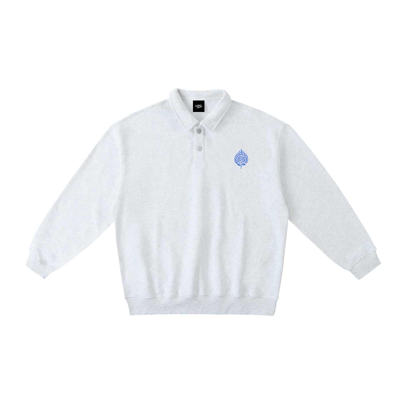 Heavyweight Polo-Collar Sweatshirt