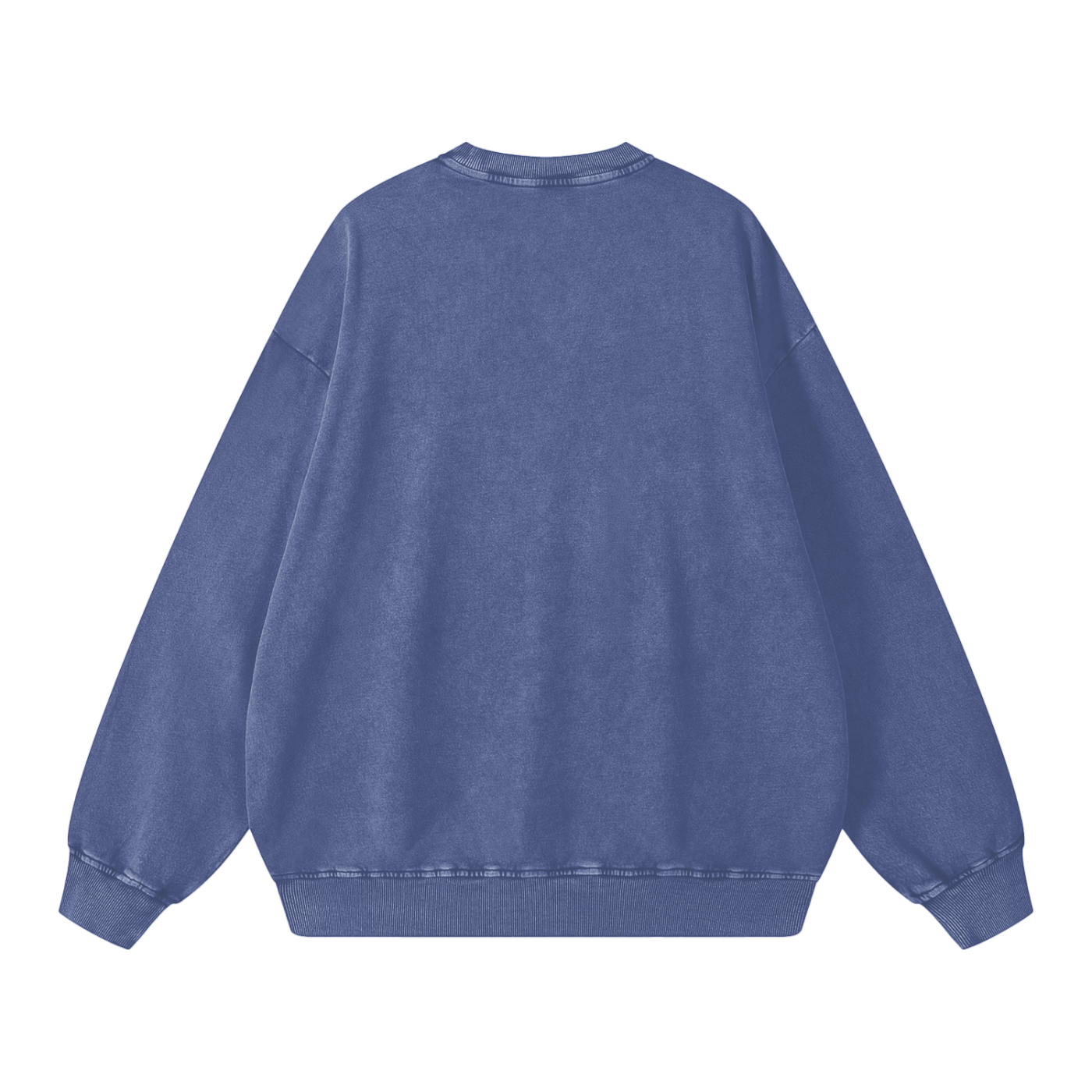 Snow-washed oversized sweater