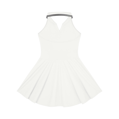 Collared Halter A-Line Tennis Dress
