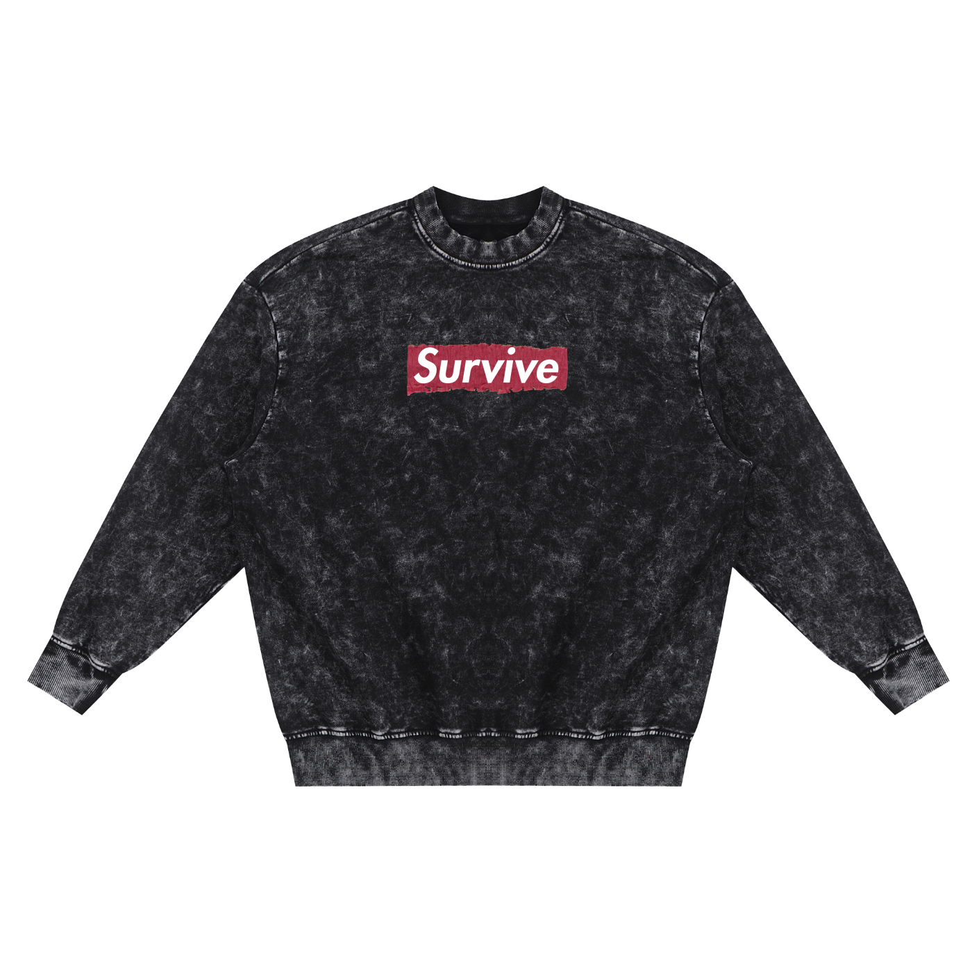 SURVIVE Snow Washed Sweater