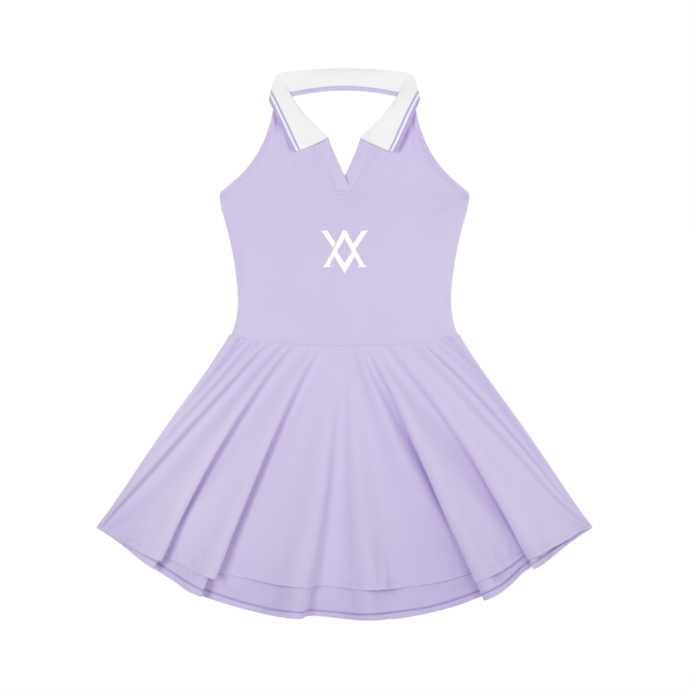 Collared Halter A-Line Tennis Dress