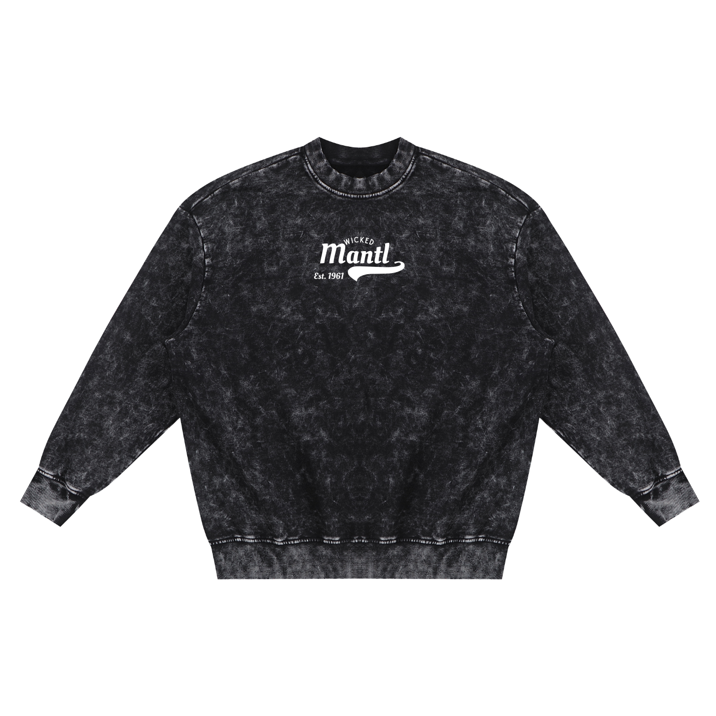 Snow Washed Hand-Frayed Sweatshirt
