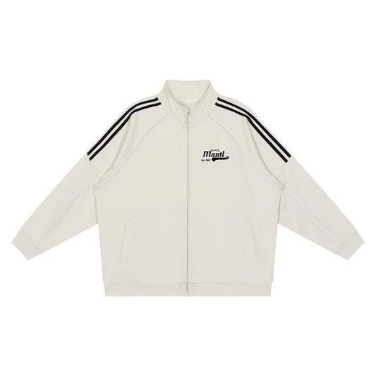 Reflection Striped Raglan Sleeve  Jacket