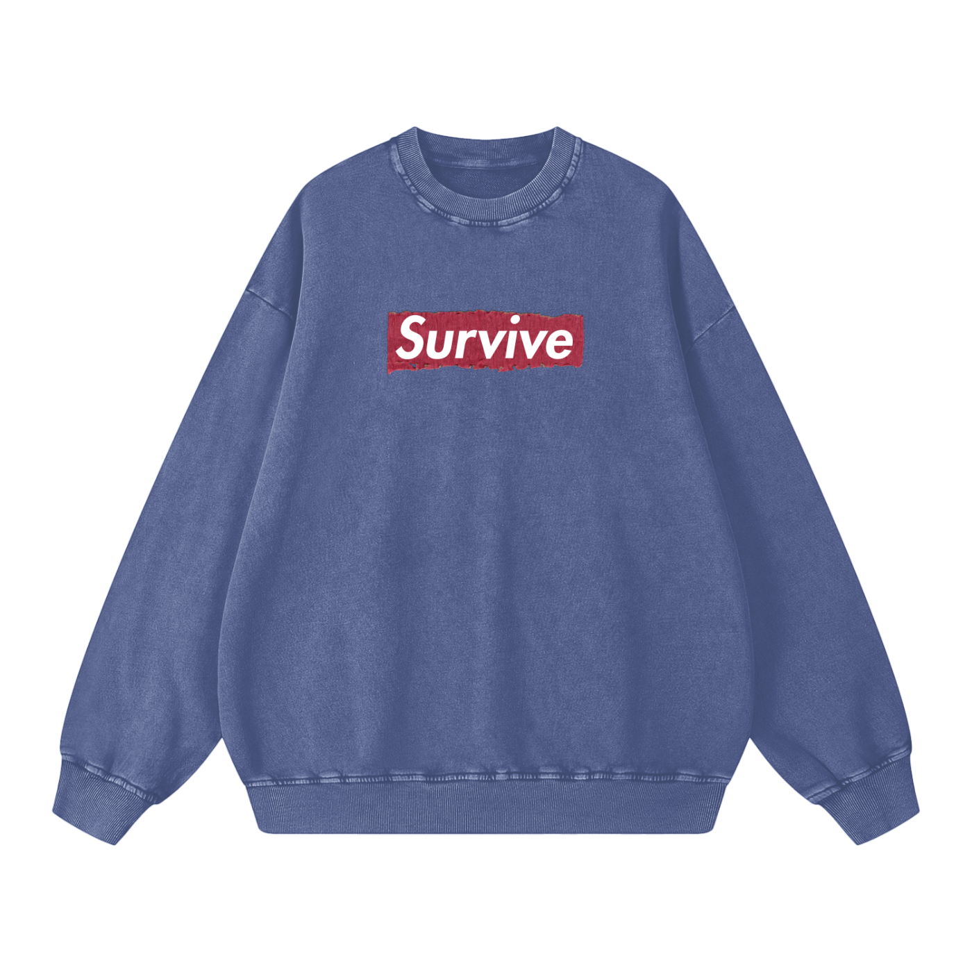 Survive - Snow Washed Oversized Sweatshirt
