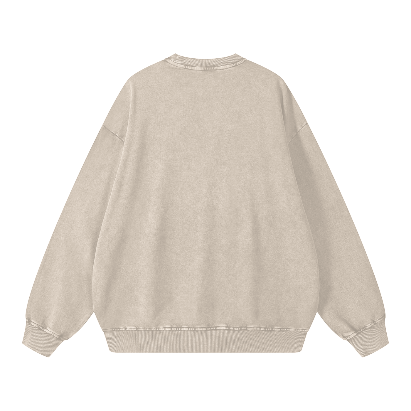 Snow-washed oversized sweater