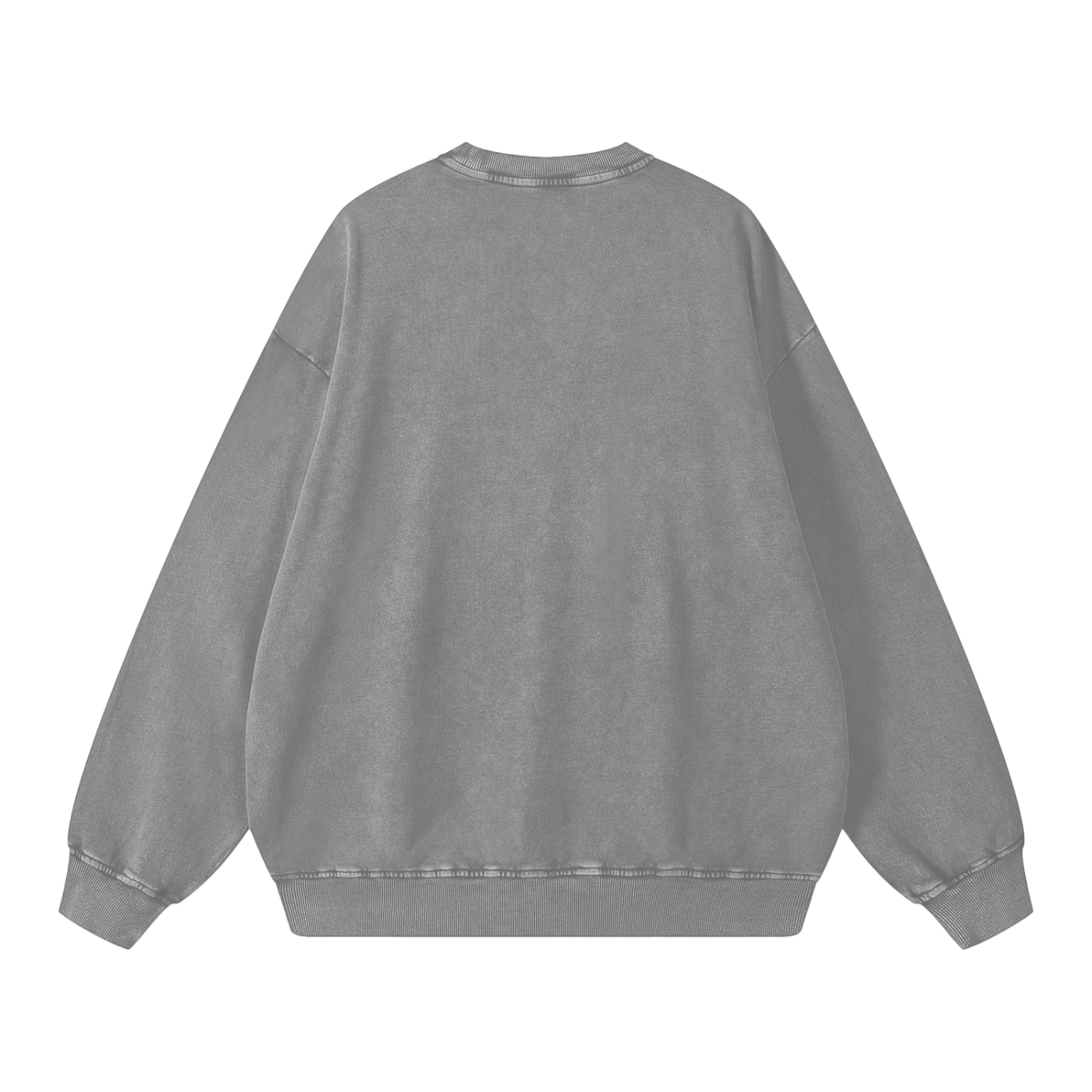 Snow-washed oversized sweater