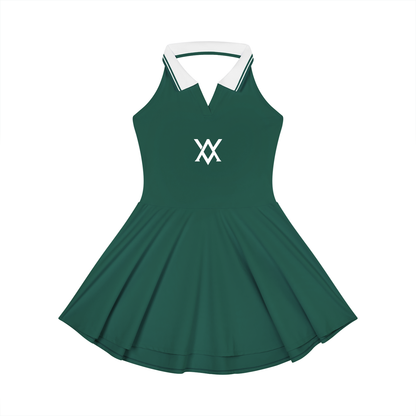 Collared Halter A-Line Tennis Dress