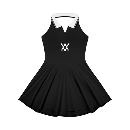 Collared Halter A-Line Tennis Dress