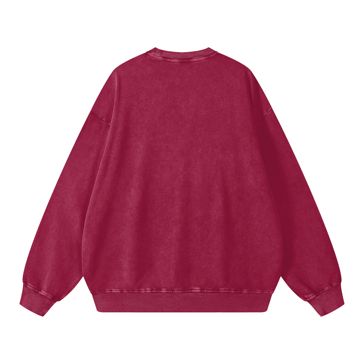 Snow-washed oversized sweater