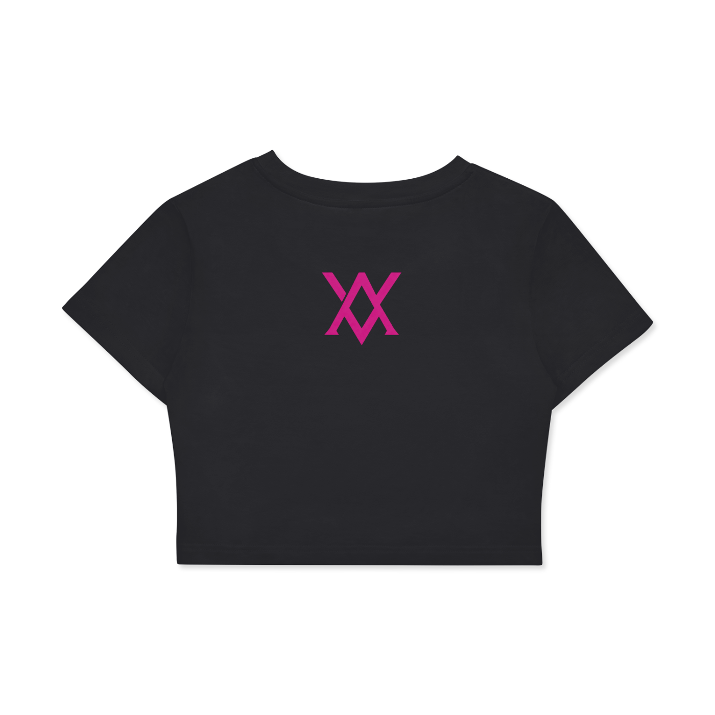 FLYGIRL Saucer Blue Print Fitted Crop Top