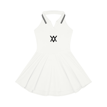 Collared Halter A-Line Tennis Dress