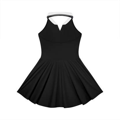 Collared Halter A-Line Tennis Dress