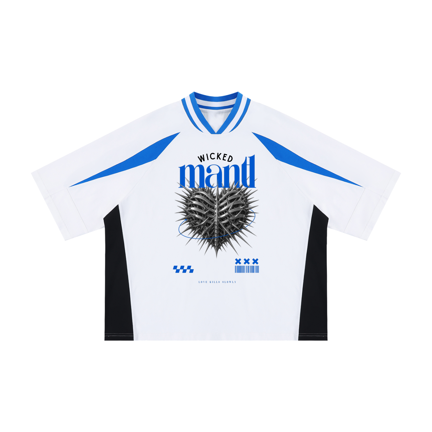 Oversized Block V-Neck T-Shirt