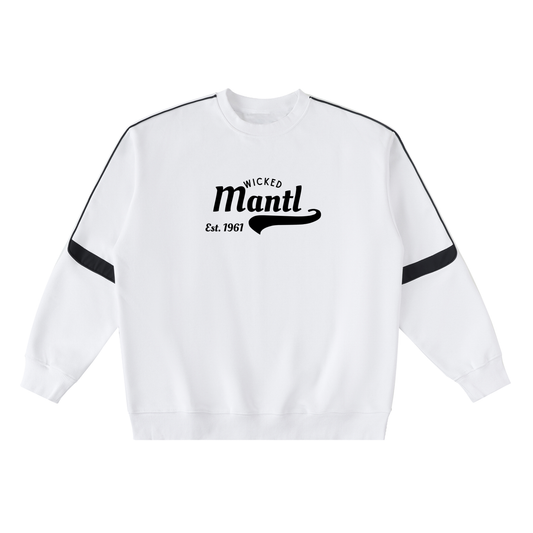 Oversized Crewneck Taped Sweatshirt