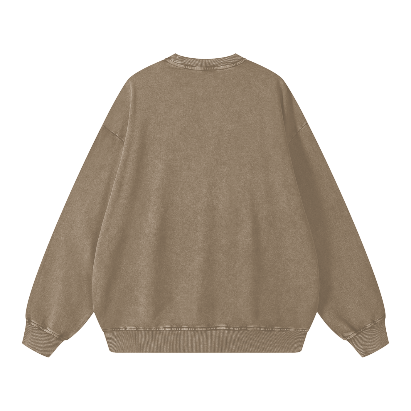Snow-washed oversized sweater