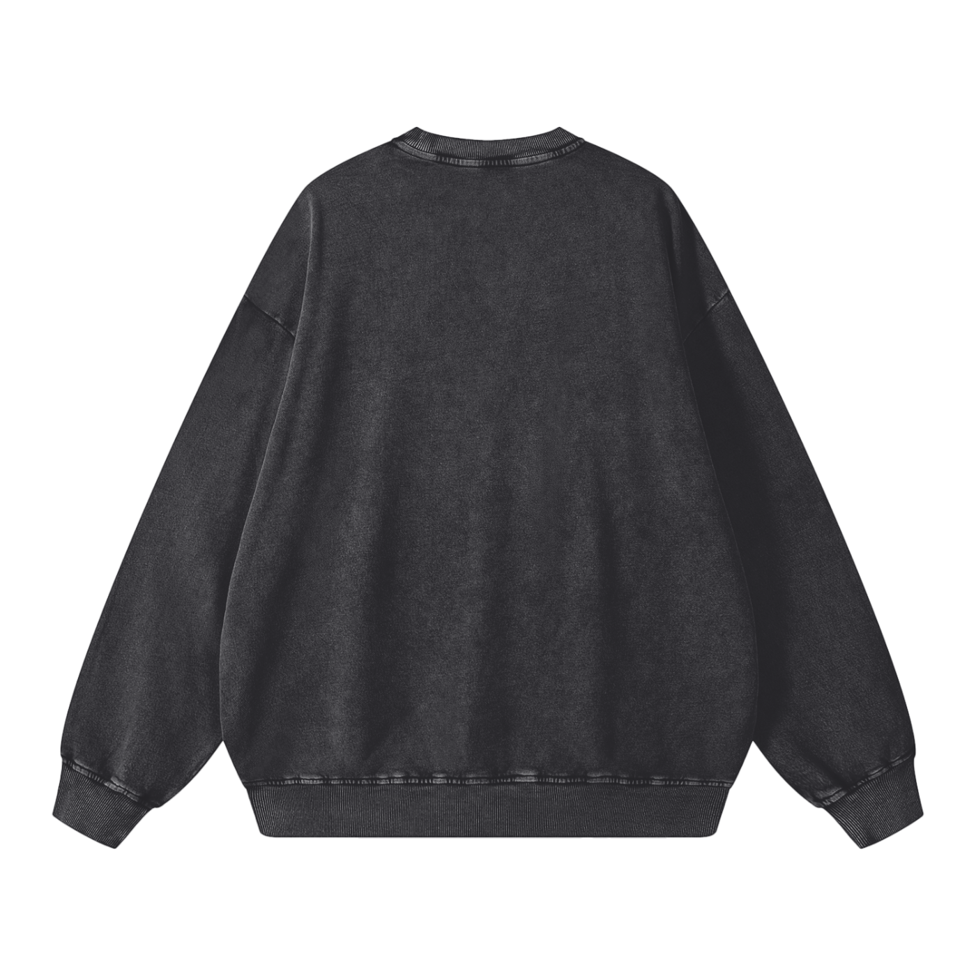 Snow-washed oversized sweater