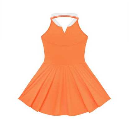 Collared Halter A-Line Tennis Dress
